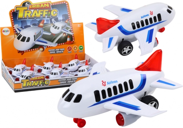 Putnički zrakoplov Svjetla Zvukovi Pogon Bijela