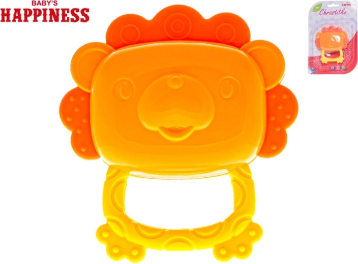 Baby lion rattle and teether 9 cm