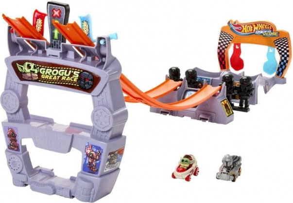 Hot Wheels RacerVerse Star Wars Grogu’s Great Race race track