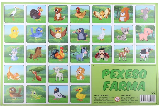 Pexeso Ferme – animaux dessinés