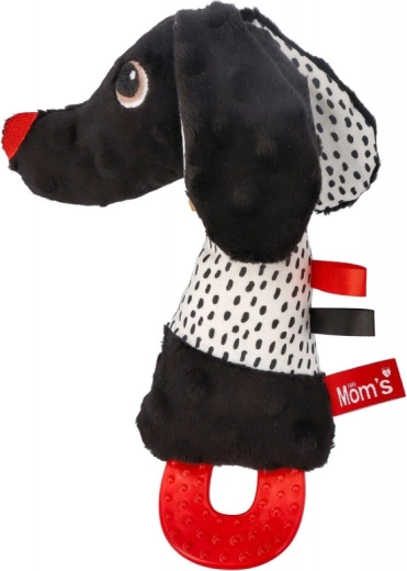 Piskajoča igrača Jamiś s kontrastnim grizalom