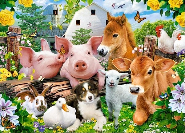 Puzzle mit 60 Teilen Farm Friends