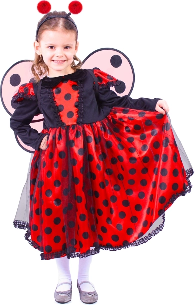 Costume Bambini Coccinella con Antenne