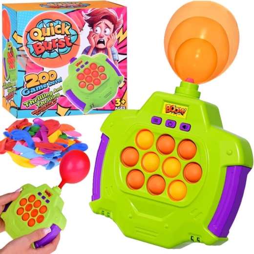 fast bubble pop-it game with balloon inflation