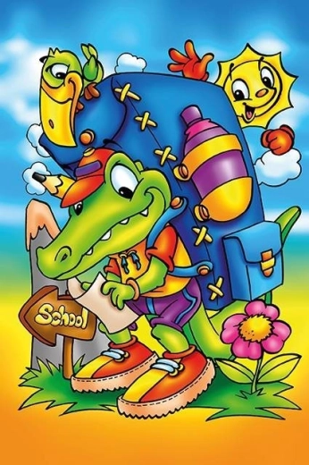 Lesena sestavljanka Pot v šolo od ART PUZZLE