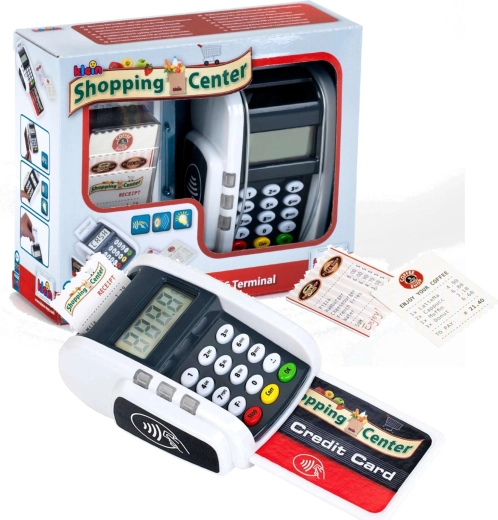Kinder betaalterminal met kaart en bonnetjes KLEIN met geluid