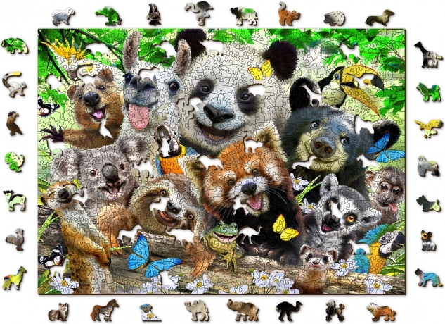 Wooden Puzzle Bear Paradise 2-in-1 by Wooden City