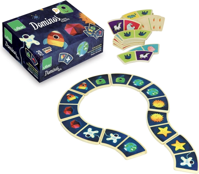 Space dominoes for children