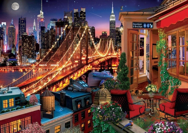 Legpuzzel ART PUZZLE Brooklyn vanaf het terras 1500 stukjes