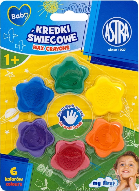 Astra Baby star-shaped crayons 6 pcs