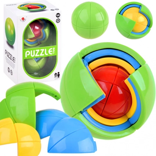 Logiczna kula 3D puzzle – kolorowa kulka łamigłówka