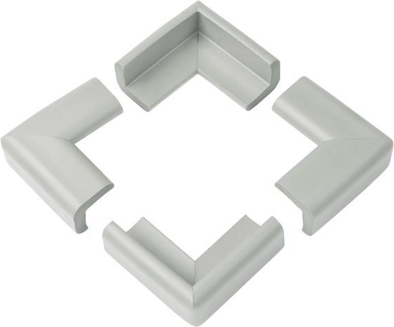 BabyOno hoekbescherming, 4 stuks, grijs
