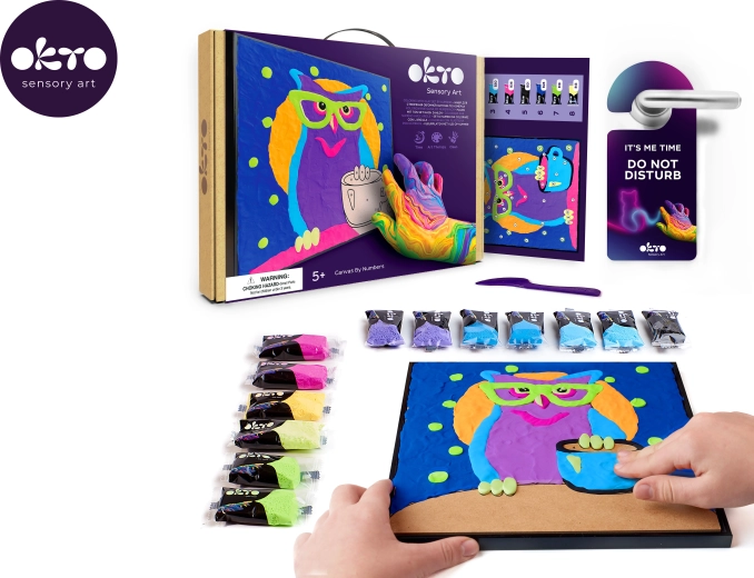 Set pittura su tela Gufo OKTO