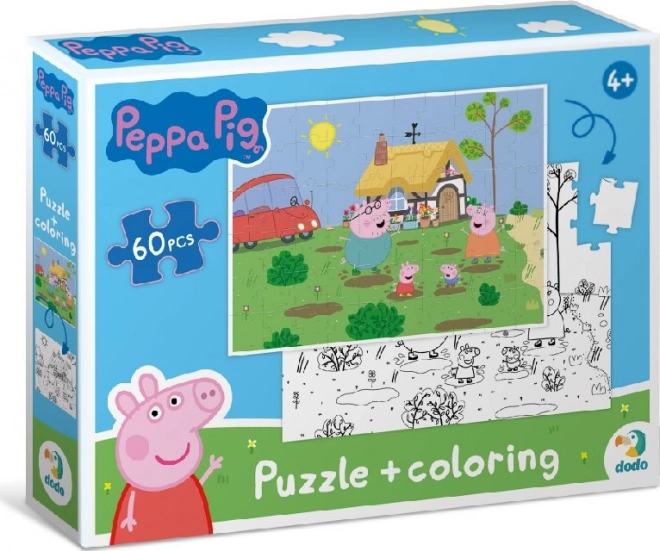 DODO puzzle double-face Peppa Pig 60 pezzi – Cottage