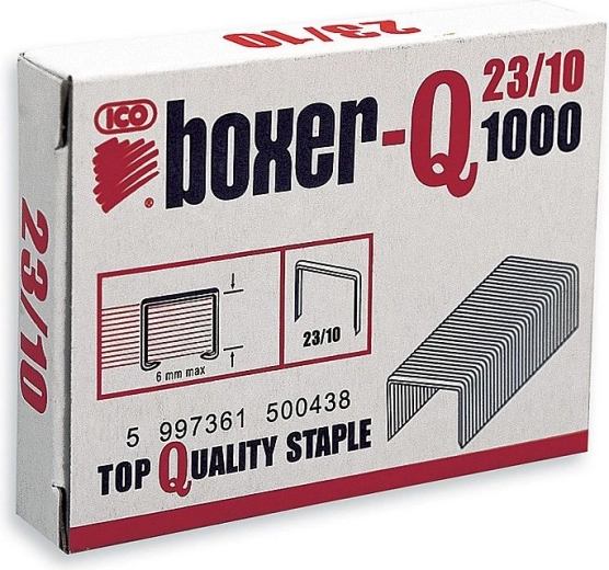 Agrafes 23/10 galvanisées, 1000 pcs