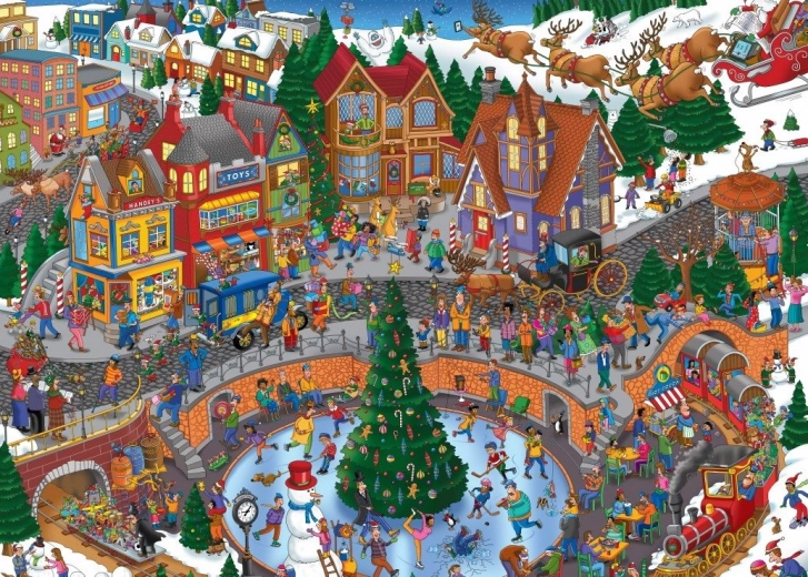 Grafika Puzzle Christmas Chaos 500 Pieces