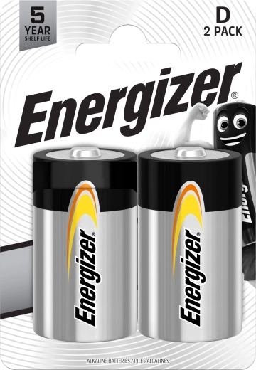 Batterie alcaline D ENERGIZER Everyday, 1,5 V (2 pz)