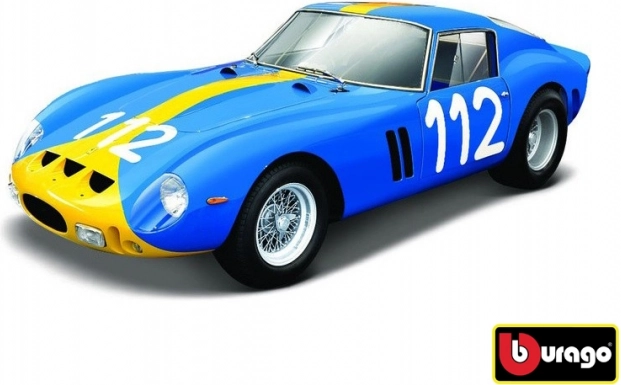 Modello auto Bburago 1:24 Ferrari 250 GTO blu