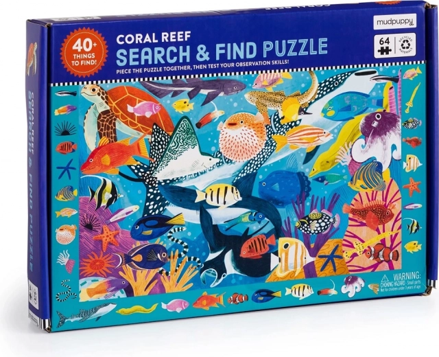 Mudpuppy Puzzle Coral Reef 64 Pieces