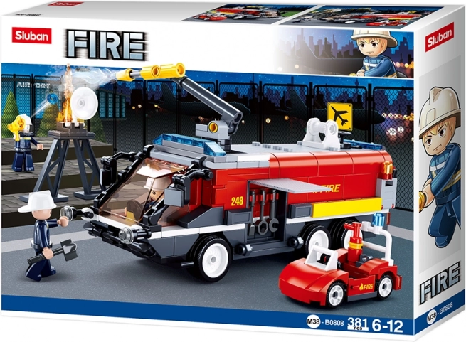 Sluban Airport Fire Truck Building Set