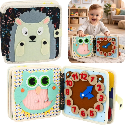 Felt Sensory Quiet Book Hedgehog – silent book for little ones