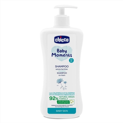 Chicco Baby Moments Hair Shampoo 500 ml (from birth)
