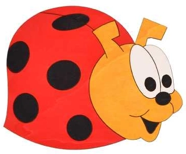 Mittlere Holzdekoration Marienkäfer