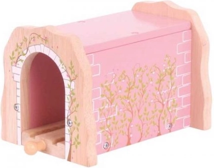 Galleria ferroviaria in legno rosa BIGJIGS RAIL