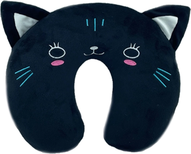Plysset nakkestøtte kat