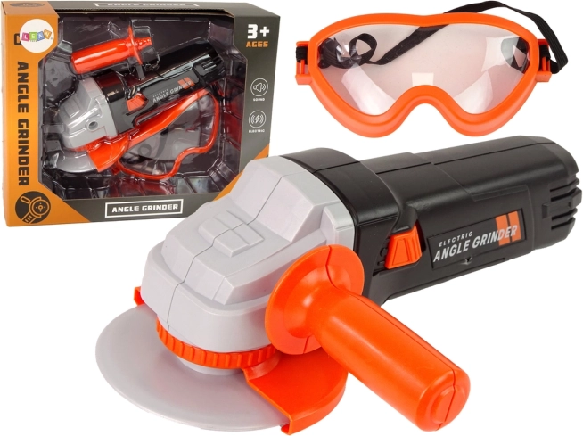 Children's Tool Set with Battery Grinder and Safety Goggles