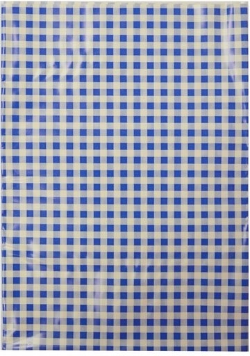 Art class tablecloth blue-white checks 65 × 50 cm