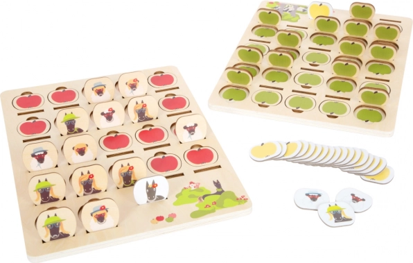 SMALL FOOT devine qui je suis ? 4 FRIENDS – jeu de mémoire en bois 2 en 1