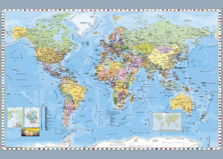 Dino Puzzle – Political World Map, 1000 pieces