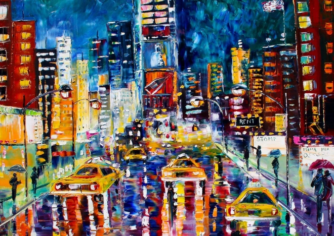 Puzzel Lichten van New York 1000 stukjes