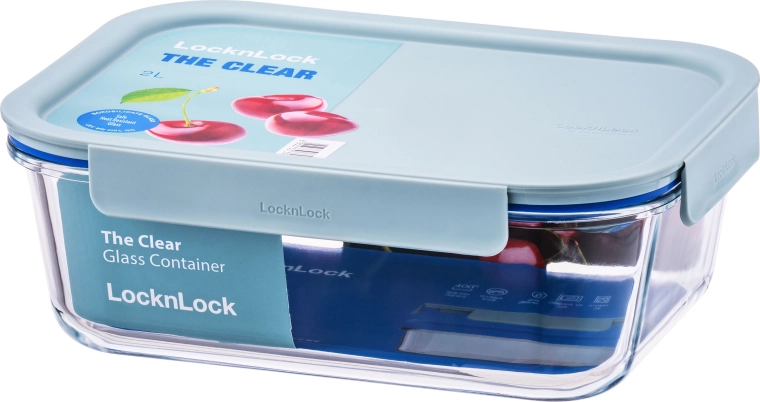 Contenitore in vetro borosilicato 2 l menta