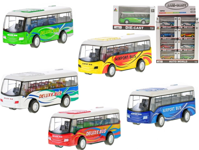 Metal Bus with Pull-Back Action 9 cm
