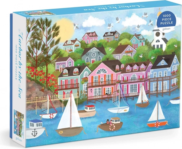 Galison Puzzle: Seaside Harbor by Joy Laforme, 1000 Pieces