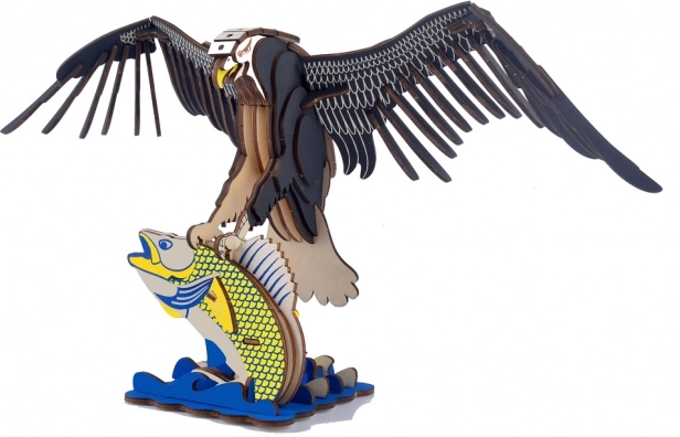 Houten 3D-puzzel adelaar
