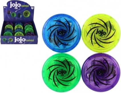 Light-up plastic yo-yo 6 cm – 4 colors, battery-powered