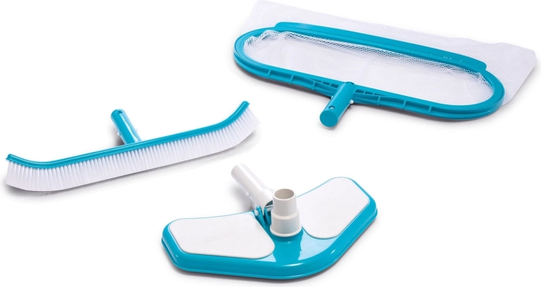 Kit d’accessoires pour le nettoyage de piscine INTEX – épuisette, brosse et tête d’aspirateur