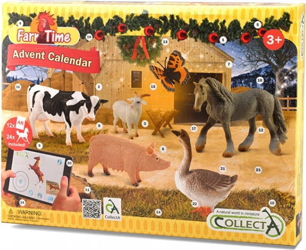 Calendrier de l’Avent CollectA Ferme et Chevaux