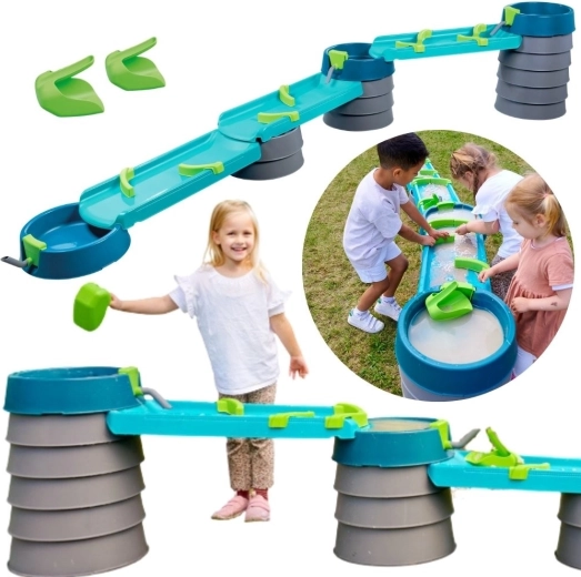 AquaPlay Mudway Flow – pista d’acqua per bambini, 35 pezzi