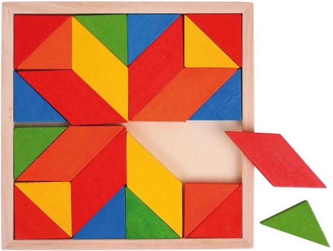 Bigjigs Toys wooden colorful mosaic