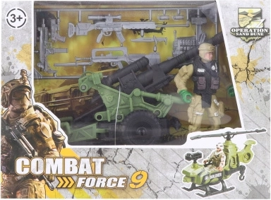 Militærsæt med kanon til børn