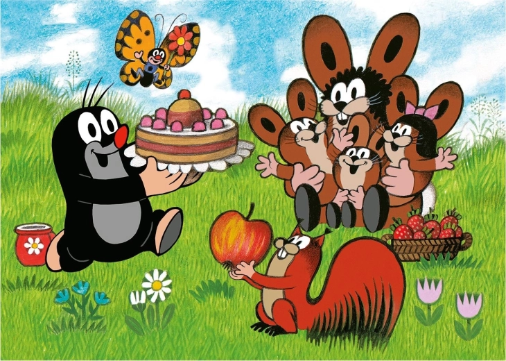 Dino Puzzle Krtek Rojstni dan 24 Maxi Kosov