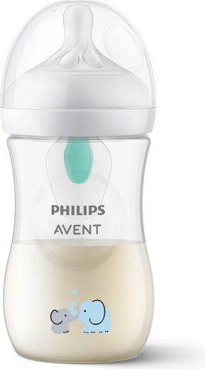 Otroška steklenička Philips Avent Natural Response z ventilom AirFree 260 ml, 1m+, motiv slon