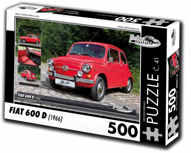 Puzzle Retro Cars Fiat 600 D (1966) 500 pieces