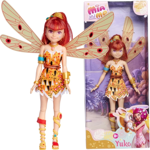 Mia and Me fairy doll Yuko with folding wings 23 cm