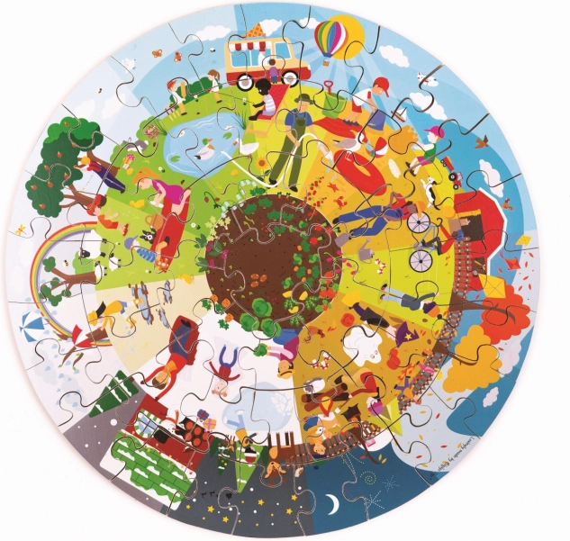 Bigjigs Toys Round Floor Puzzle Four Seasons