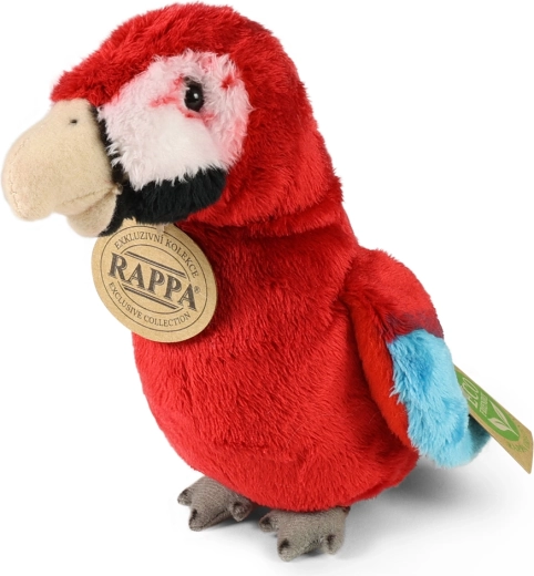 Perroquet ara en peluche rouge 15 cm écoresponsable
